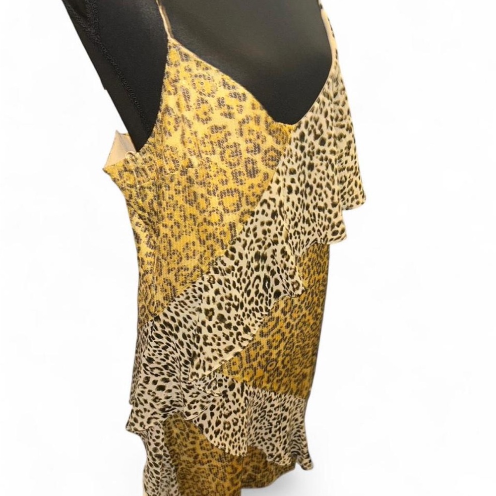 Endless Rose Yellow Leopard Sequin Dress